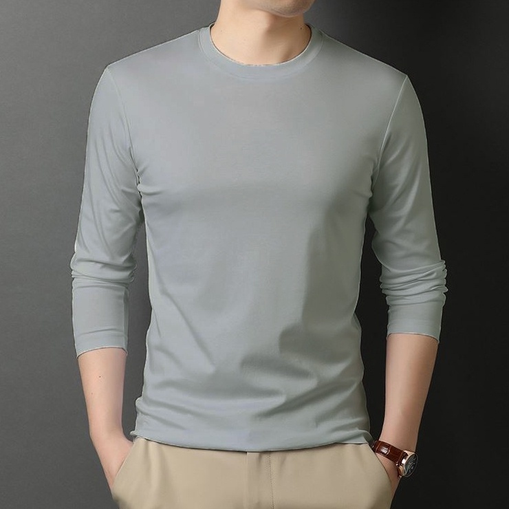 【bán nóng】 Áo giữ nhiệt nam cổ tròn và cao cổ dài tay Áo thun giữ nhiệt nam co giãn 4 chiều- AGNAM01