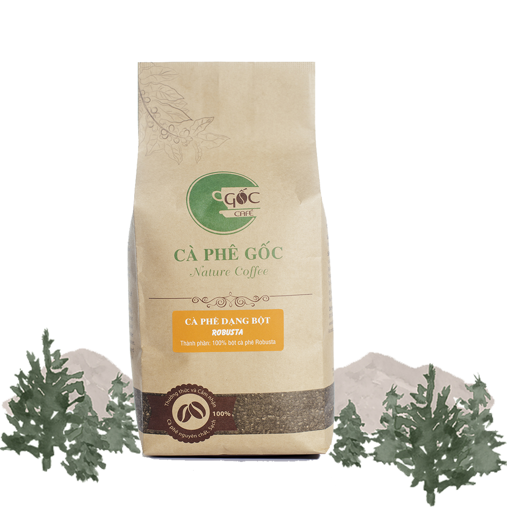 Cà phê bột robusta pha phin nguyên chất xuất khẩu 250g cà phê gốc - thương hiệu được các chủ quán cafe tin dùng | nông trại homee