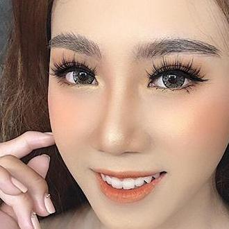 [HCM]lens xám long lanh - sử dụng 1 năm tặng kèm khây đựng