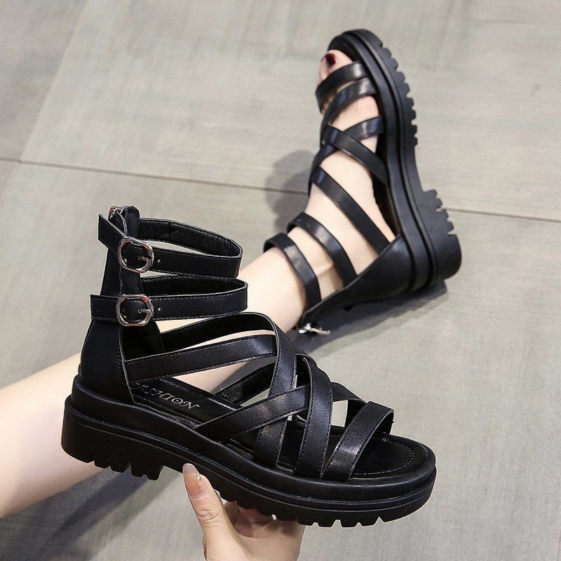 Sandal Đế Xuồng Dây Chéo Nữ