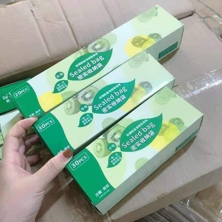 Set 3 hộp túi zip đựng thực phẩm sealed bag - quà khuyến mãi 247