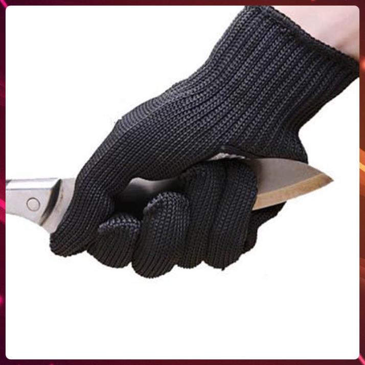 Găng tay chống cắt, chống dao bảo vệ bàn tay bằng sợi thép không rỉ