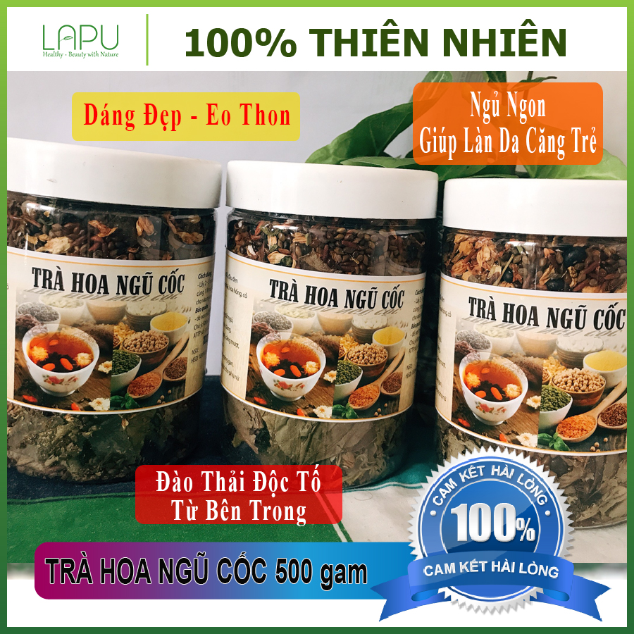 [Cao Cấp] Hộp 500g Trà Hoa Ngũ Cốc - Thanh nhiệt, giải độc, mát gan, giảm cân - 100% Thành Phần Thiên Nhiên