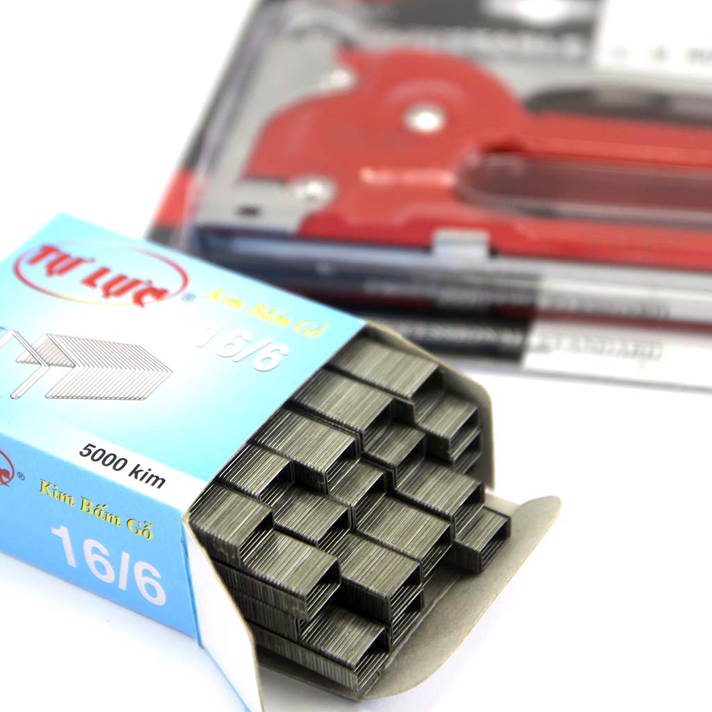 MÁY BẤM GHIM GỖ TẶNG MỘT HỘP GHIM 5000 ghim