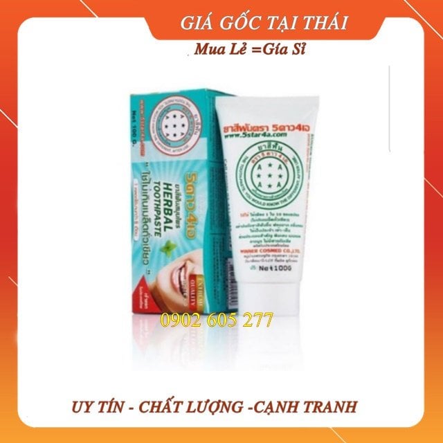 Kem đánh răng thảo dượcKem đánh răng thảo dược Thái Lan 5star4a kem đánh răng Thái Lan