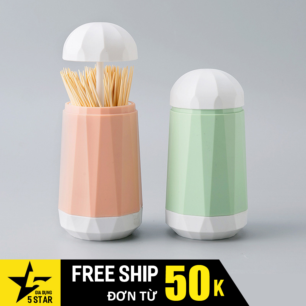 Hộp đựng tăm xỉa răng thông minh kiểu cây nấm Nhật Bản 5STAR dễ dàng lấy tăm và bảo quản