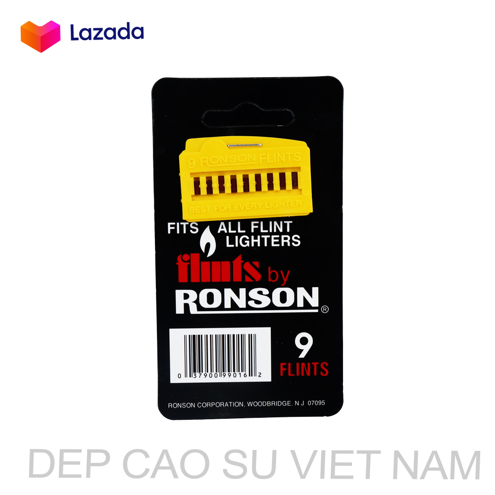 Đá zippo chính hãng - đá đỏ ronson vỉ 9 viên