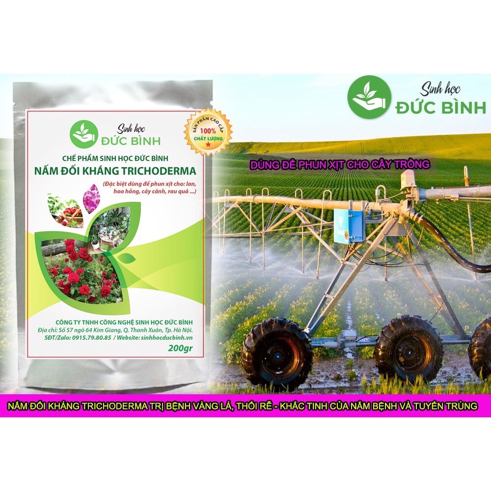 Trichoderma dạng phun tưới chống nấm cho cây hoa, cây cảnh