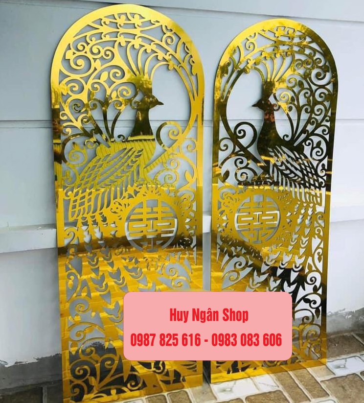 Bộ công, bảng tên cô dâu chú rể -background công - phụ kiện đám cưới