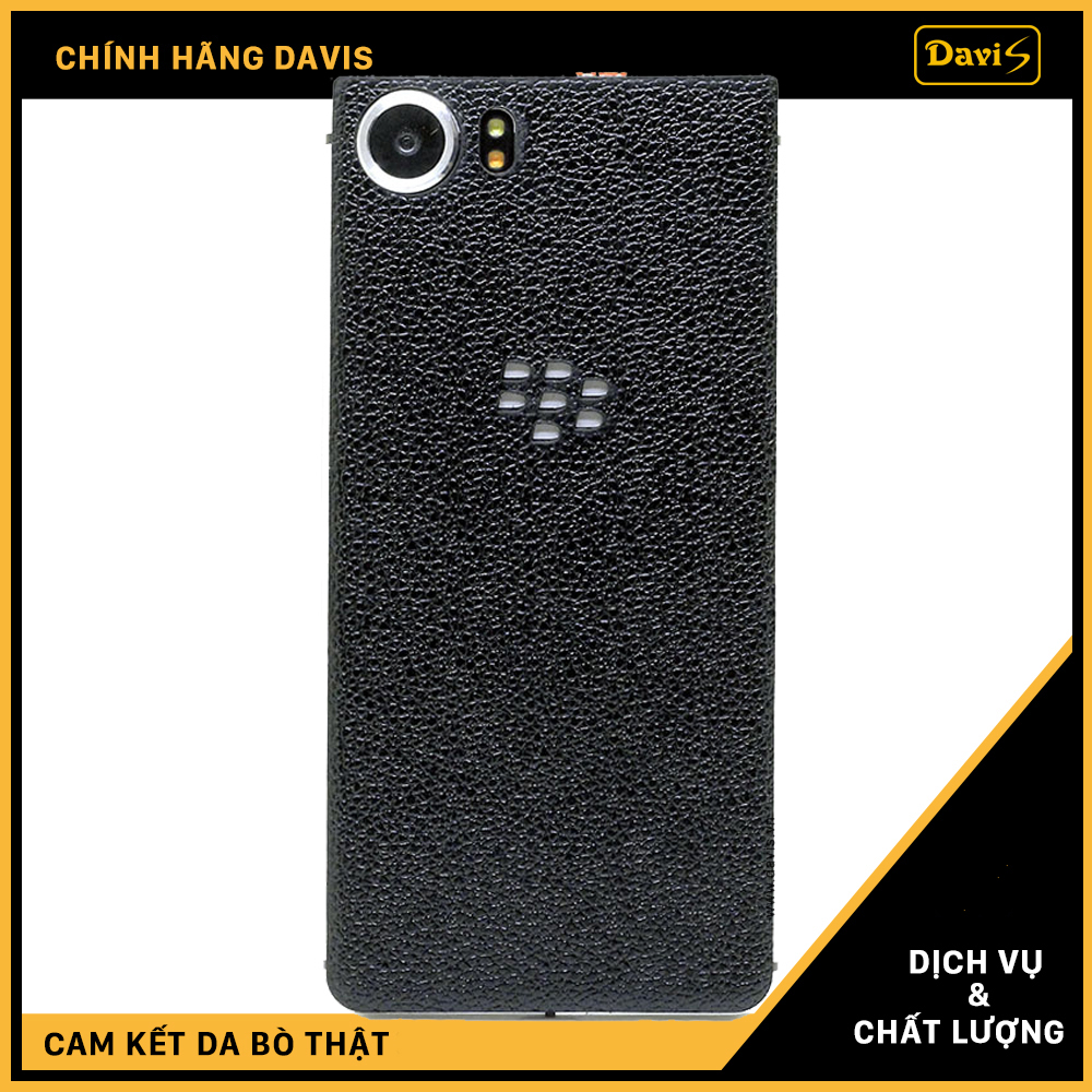 Dán da điện thoại Blackberry KeyOne làm từ da bò thật cao cấp, sang trọng nhiều hữu ích - Chính hãng Davis.