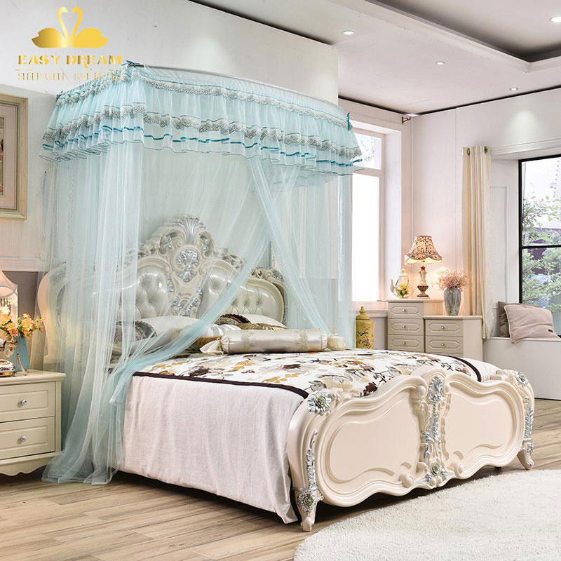Màn khung không khoan tường -Mùng ngủ ống rút thu gọn cao cấp EASY DREAM Kiểu dáng công chúa chống muỗi