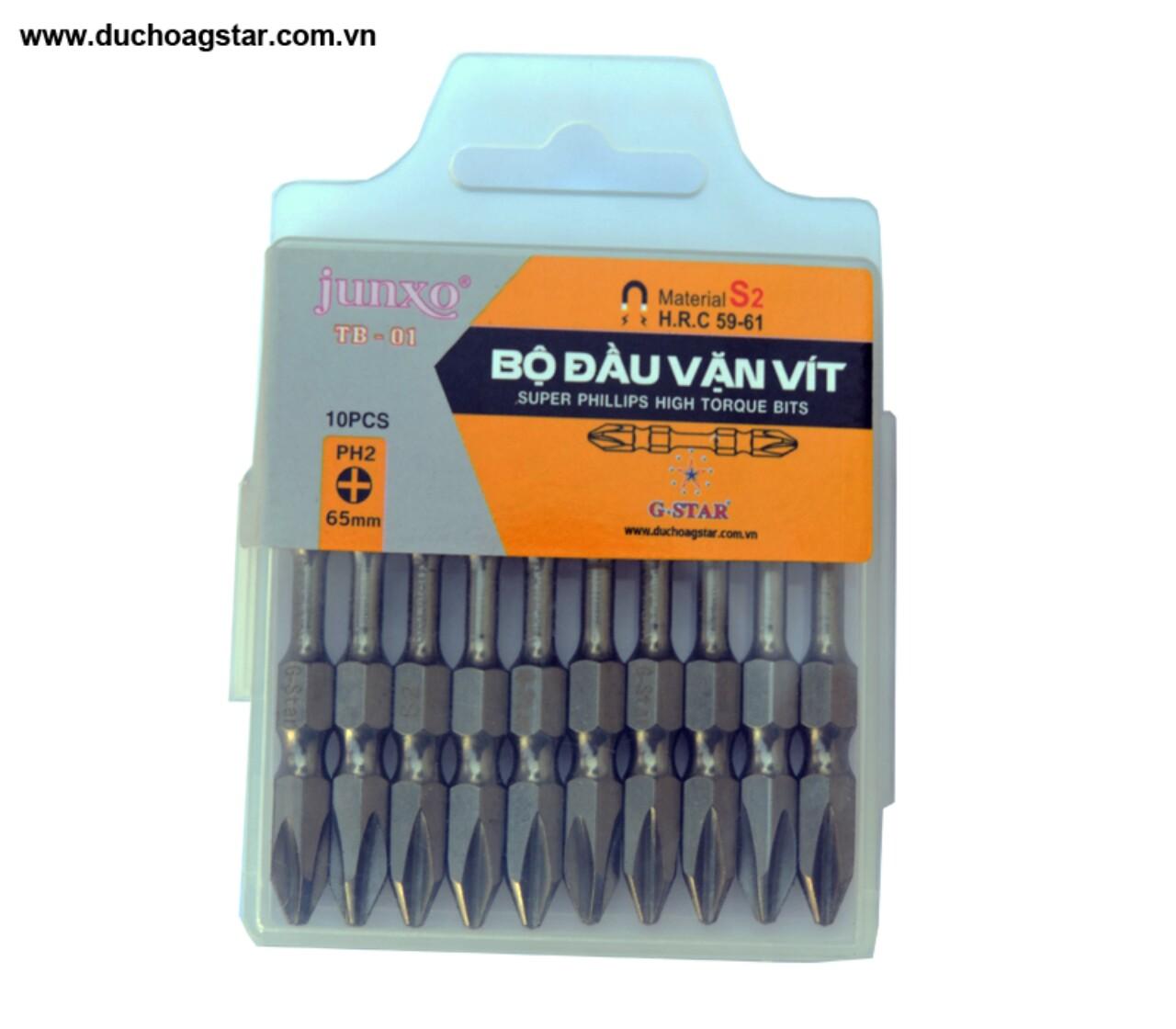 HỘP 10 MŨI ĐÀU VẶN VÍT BAKE 2 ĐẦU CAO CẤP GSTAR