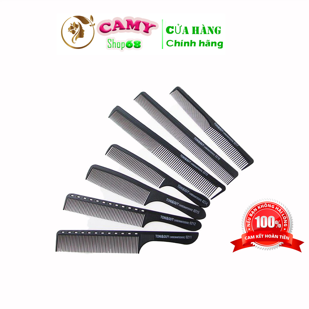 Lược cắt tóc Tony nhựa ABS cao cấp- Bộ 7 lược toni guy công nghệ Nhật Bản