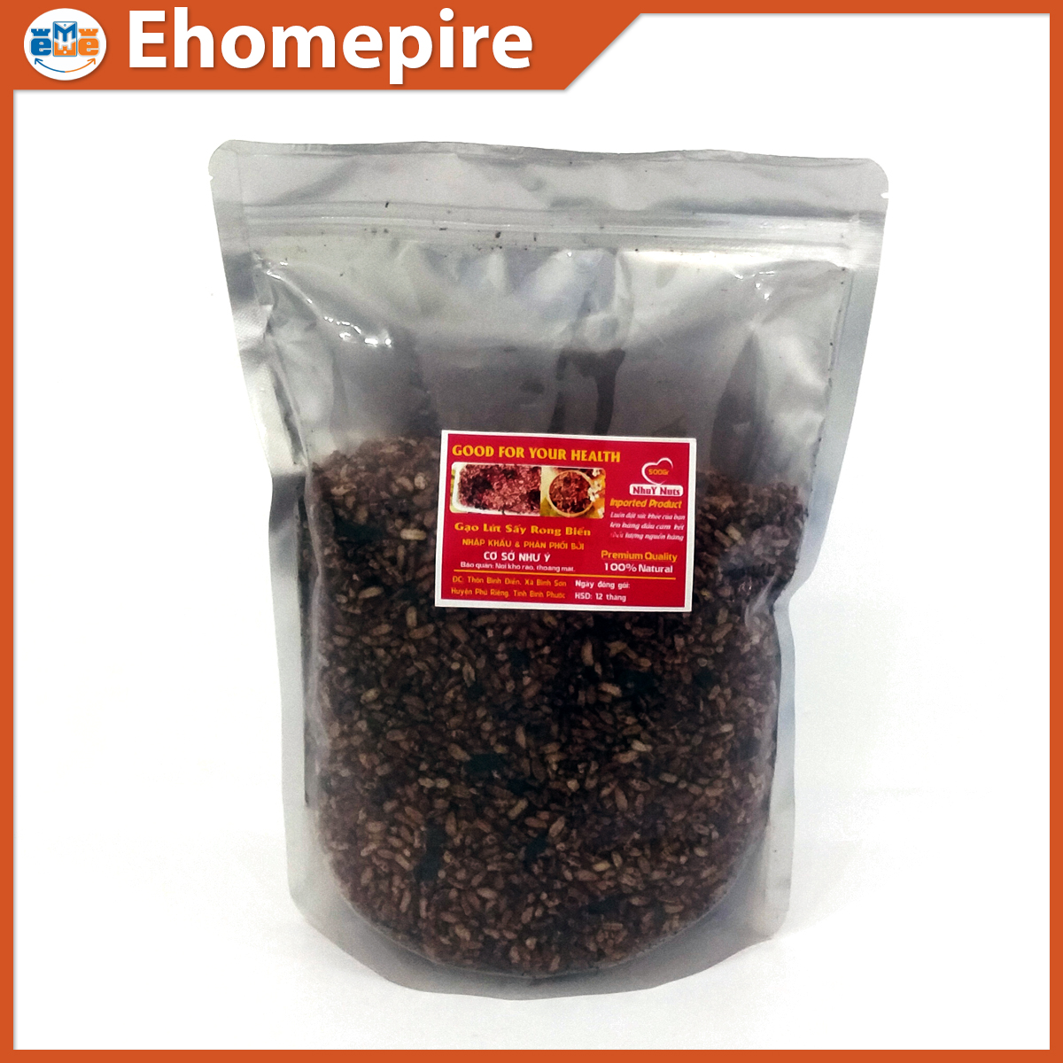 Gạo lứt sấy rong biển 500gram