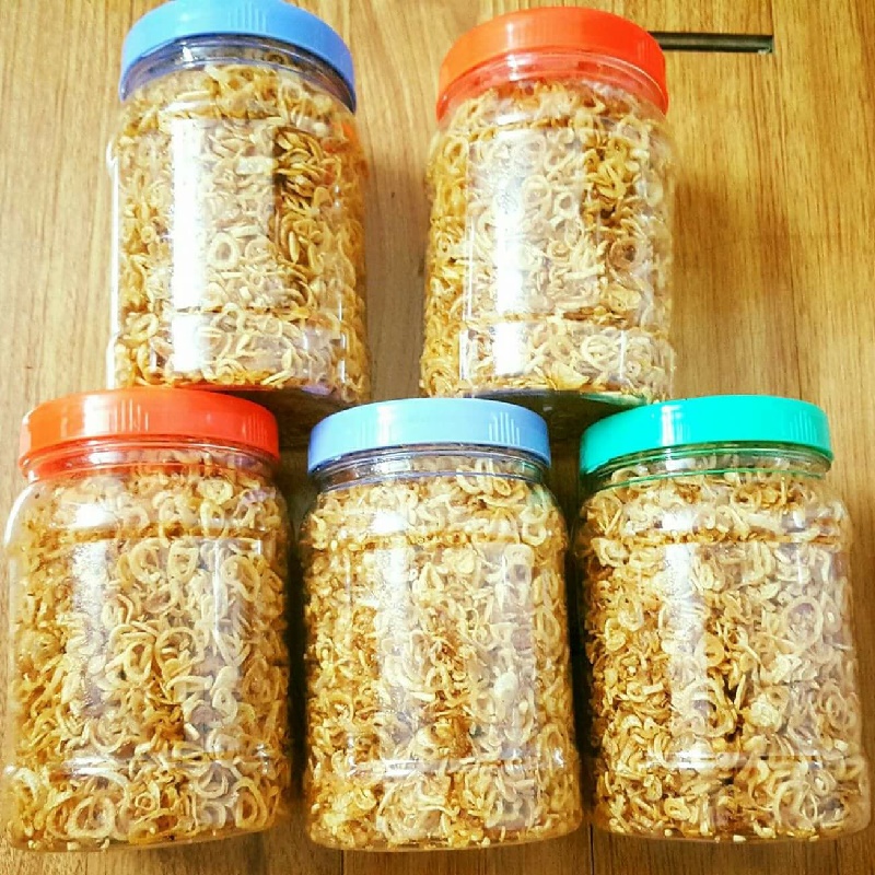 Hành phi sẵn 0.5 kg, hành khô miền bắc loại 1 đã đóng hộp, nhà tự làm