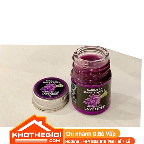 [Kho Thế Giới] Dầu Cù Là Giúp Ngủ Ngon LAVENDER SLEEP BALM Natural S.P. Beauty - Makeup 15g - Thái Lan