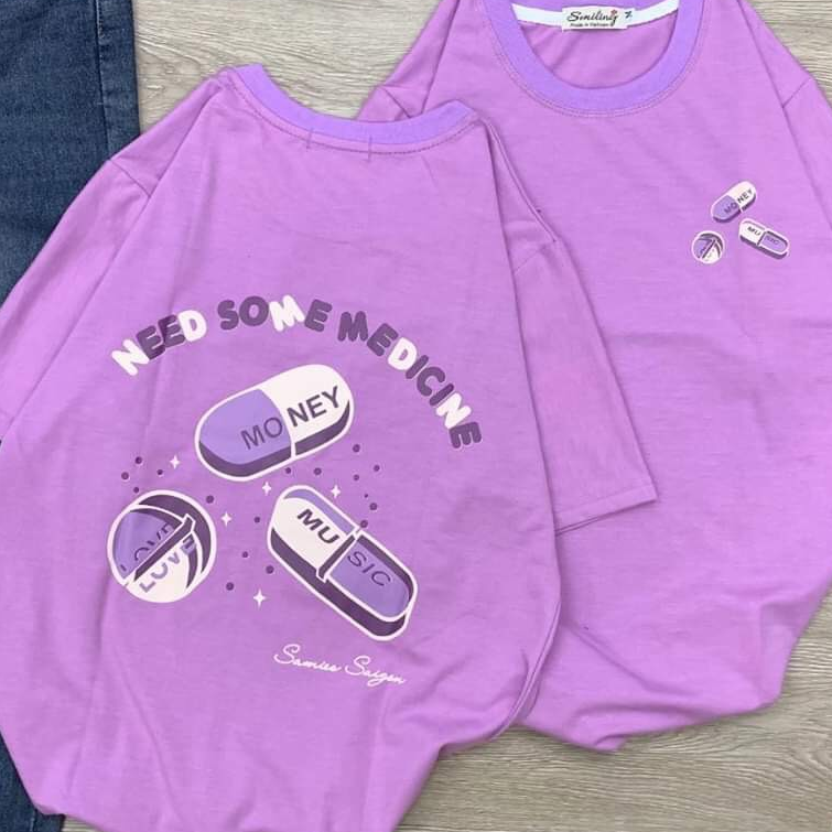 Áo thun tay lỡ unisex nam nữ from to y hình