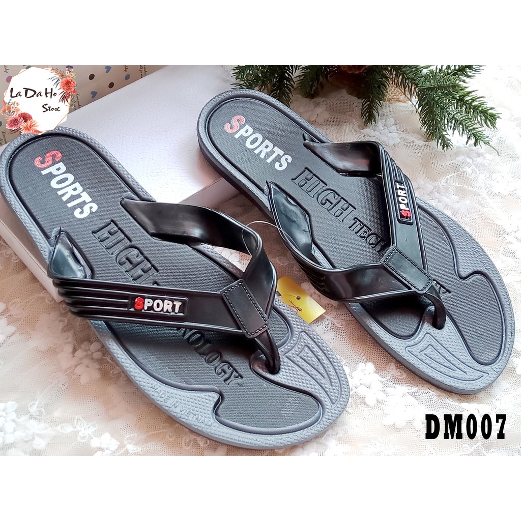 Dép Kẹp Xỏ Ngón Nam Sport High Technology Phối Màu Xám Đen [Dm007]