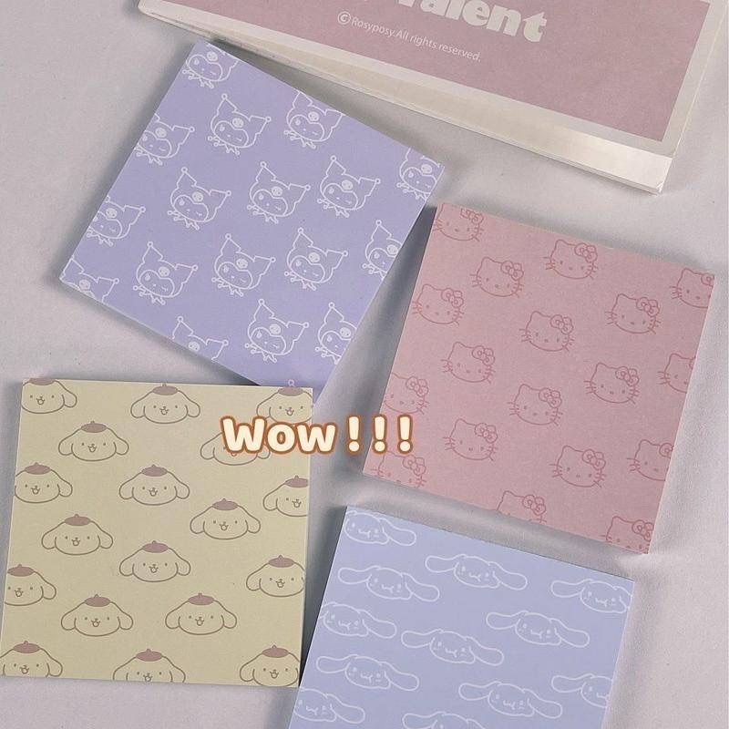 Tệp giấy note, giấy note hình cute Sanrio nhiều mẫu hình dễ thương, Kuromi,Cinnamoroll,Pochacco