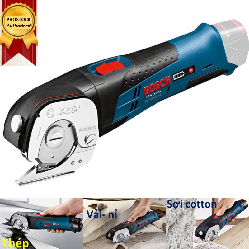 Máy cắt đa năng GUS 12V - 300 BOSCH (ko gồm pin sạc)- cắt sắt thép- cắt cotton