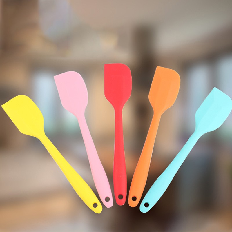 Dụng Cụ Cây Vét Bột Spatula Silicon Đúc 21-28Cm/Phới Vét Đồ Đá Xay Silicon (Vét Kem, Vét Bột, Làm Bánh)