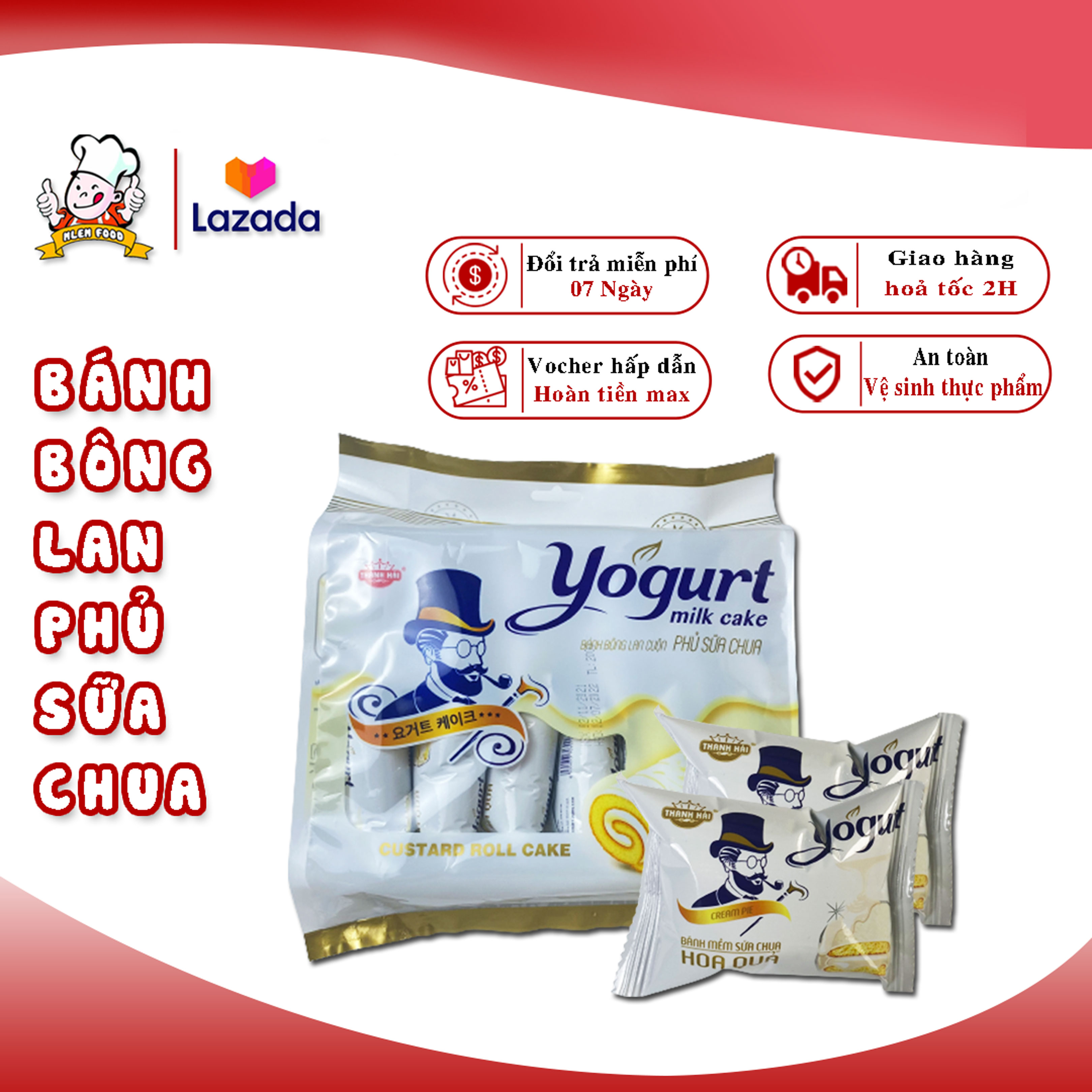 Bánh bông lan cuộn phủ sữa chua Yogurt siêu mềm mịn, béo ngậy với lớp phủ sữa chua siêu ngon ăn là ghiền.