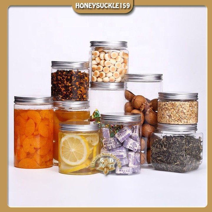 Hũ Nhựa PET Nắp Nhôm 250ml-500ml-700ml-1000ml