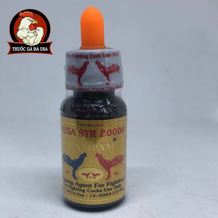[HCM]Nhỏ Đá MEGA STR 20000 cho gà tre và gà nòi - Chai Zin x 15ml Và Chiết Lẻ 2cc