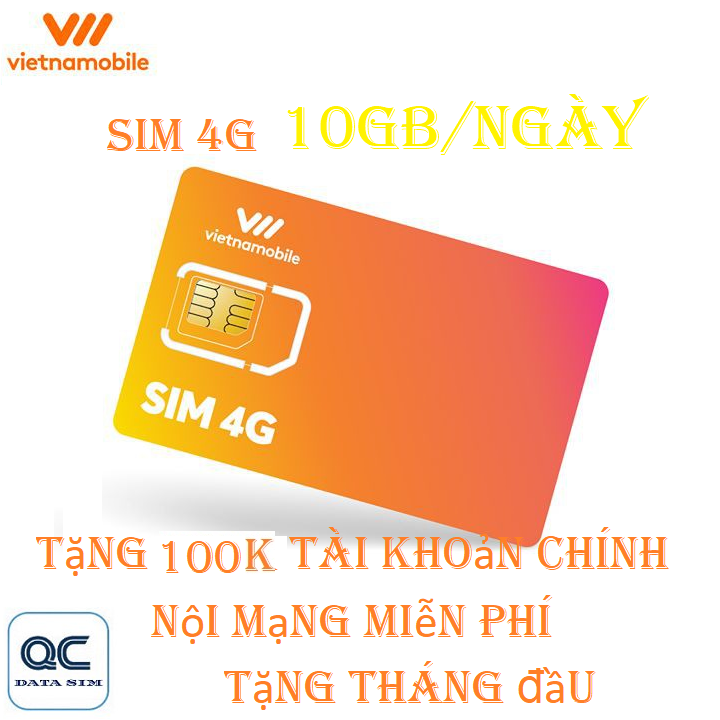 FREESHIP - CHƯA KÍCH HOẠT. Sim 4G vietnamobile 300GB tặng 100k trong tài khoản nội mạng miễn phí miễn phí tháng đầu