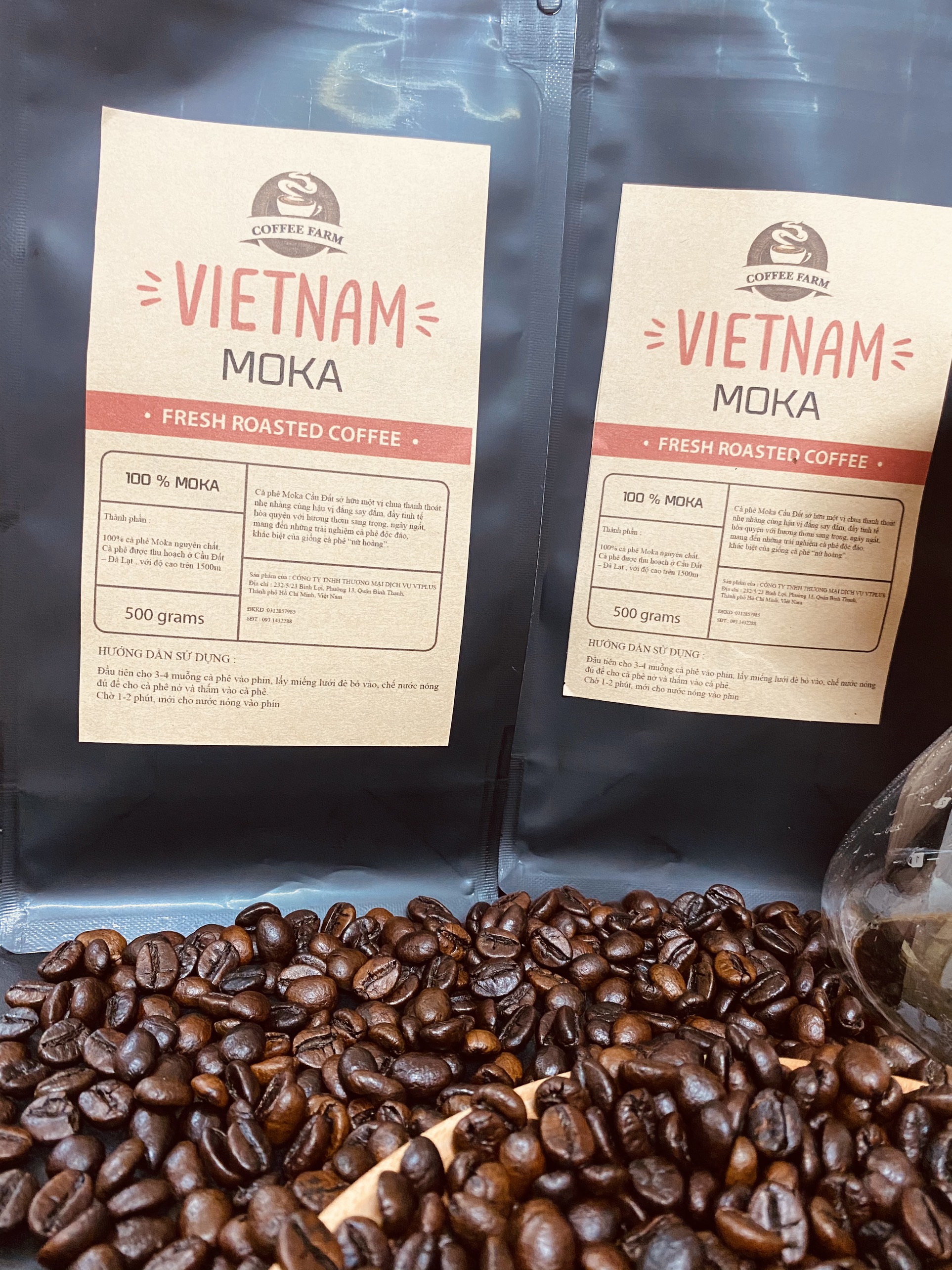 Cà phê moka cầu đất đặc biệt 1kg