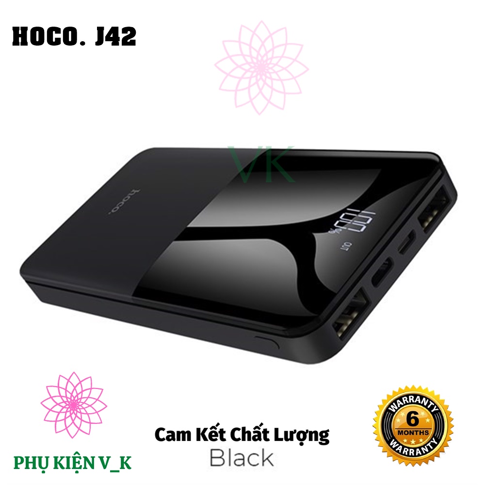 (Giá Hủy Diệt) Pin sạc dự phòng Hoco 4 cổng J42 Power Bank 20000Mah