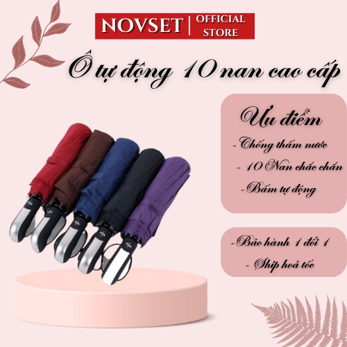 [Loại Tốt, Dày Dặn] DÙ CHE MƯA TỰ ĐỘNG VN09, DÙ GẤP GỌN LOẠI TỐT, DÙ ĐI MƯA CỠ LỚN ,Ô DÙ MINI, LOẠI 10 NAN