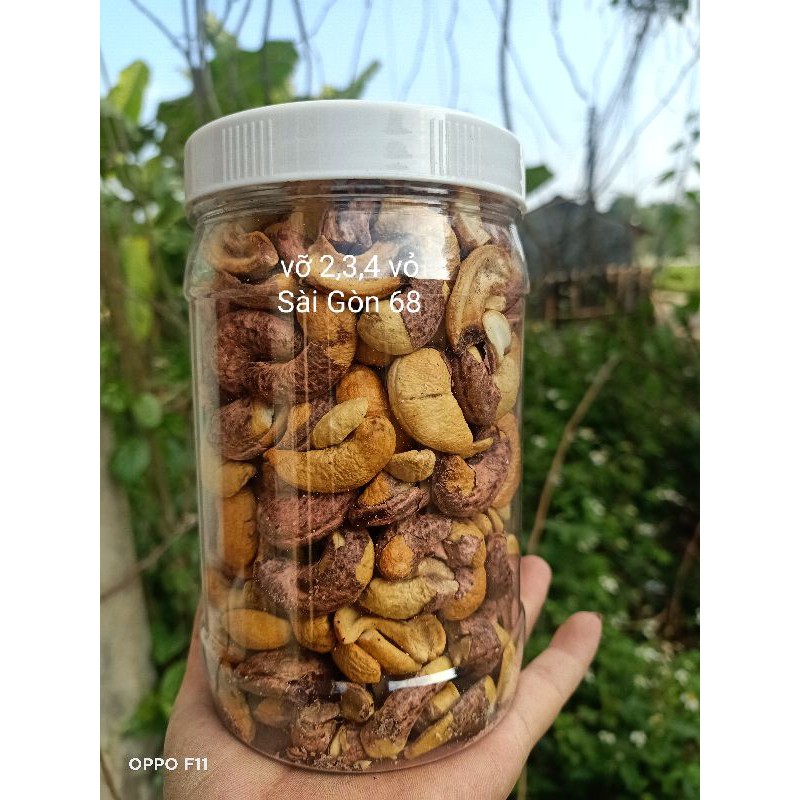 1kg hạt điều còn vỏ rang muối vỡ 234 - 1kg