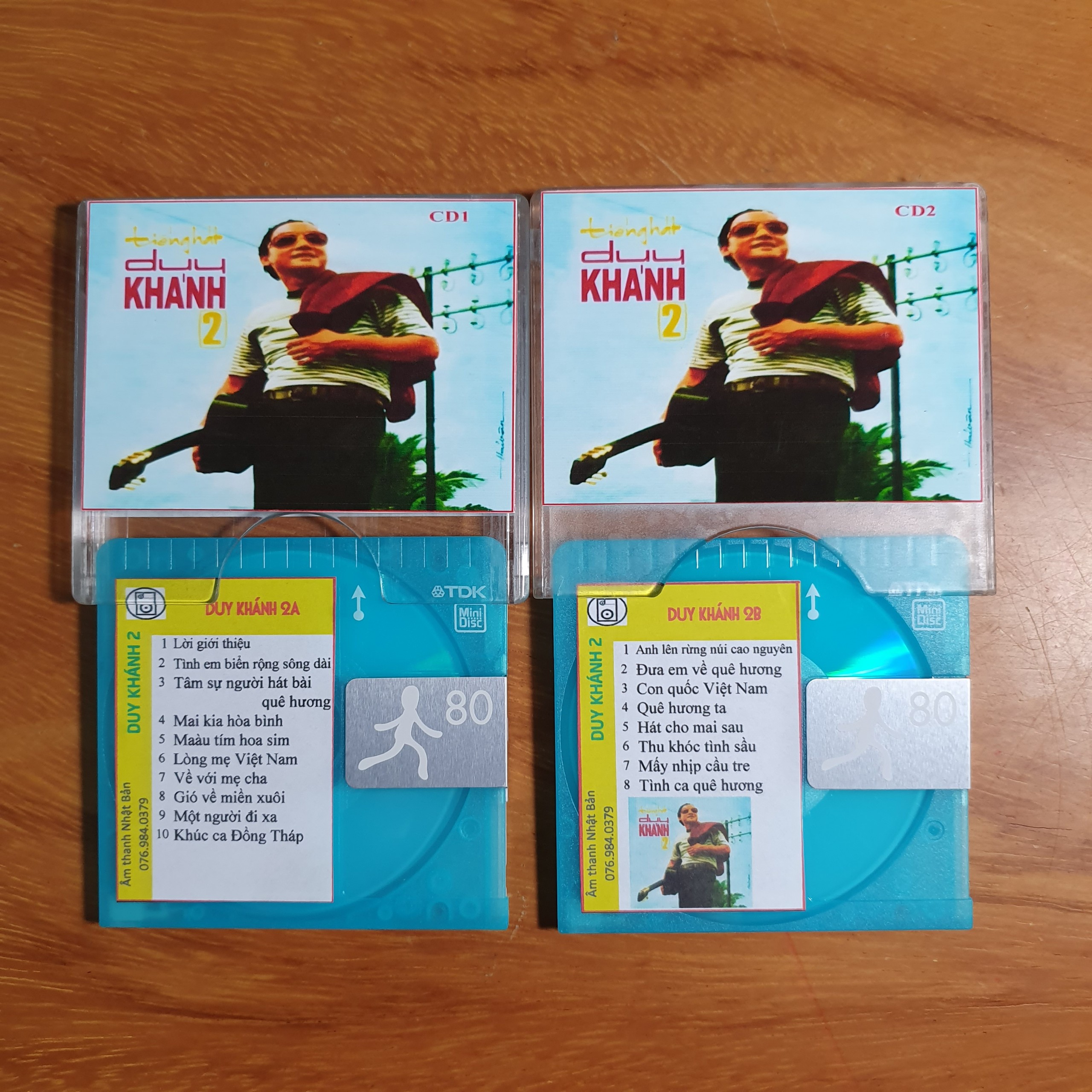 [MDCD] Bộ 2 Đĩa MD Tiếng Hát Duy Khánh 2 - Trước 1975 - Đĩa MD Mini Disc Nhạc Vàng