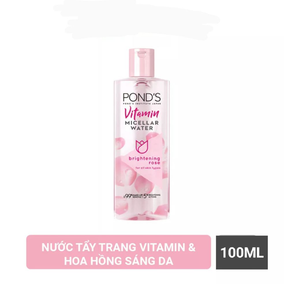 Nước Tẩy Trang Vitamin Và Hoa Hồng Sáng Da Pond's Micellar Water 100ML