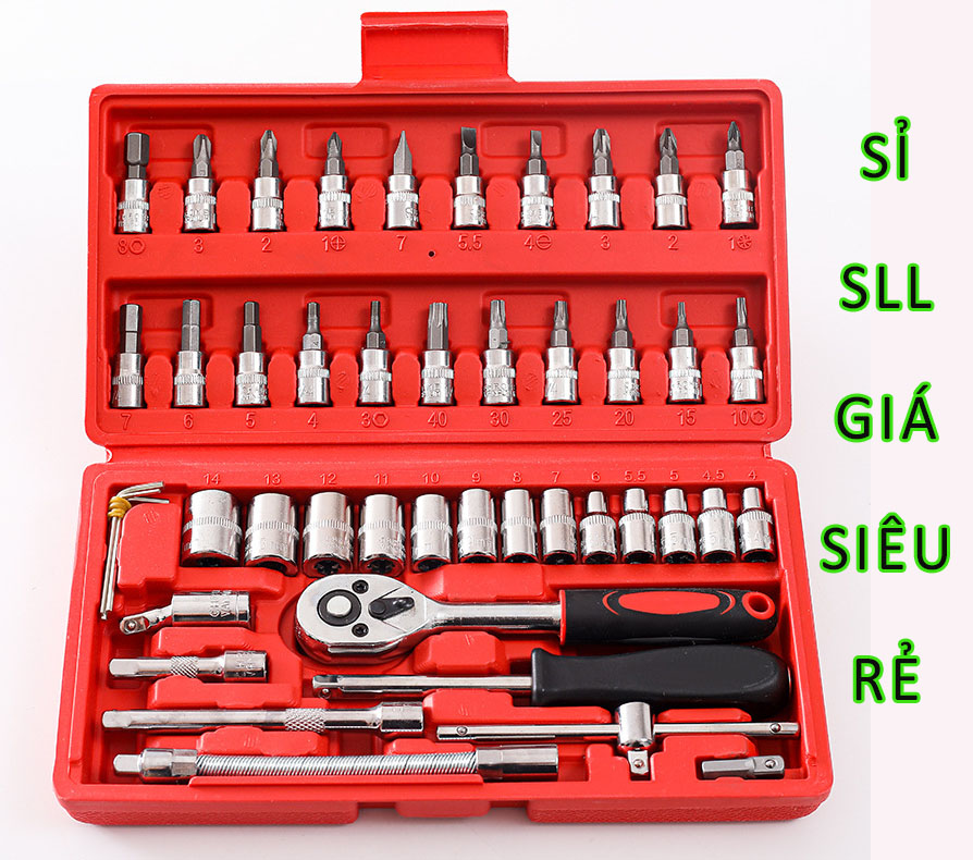Bộ dụng cụ sửa chữa tháo lắp đa năng 46 chi tiết