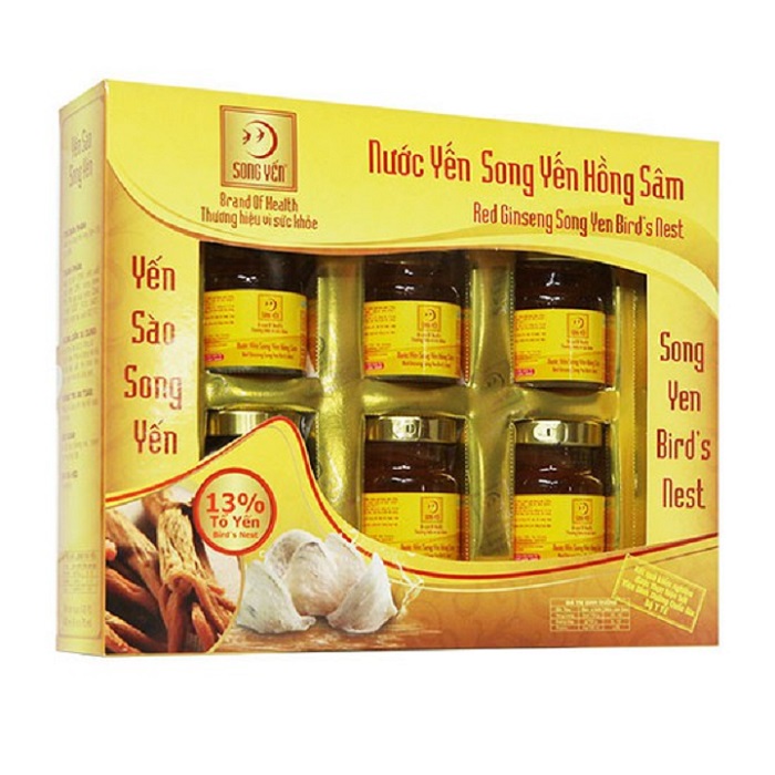 [HCM]Nước yến sào Song Yến 13% tổ yến bổ sung hồng sâm tăng cường đề kháng phòng chống dịch bệnh