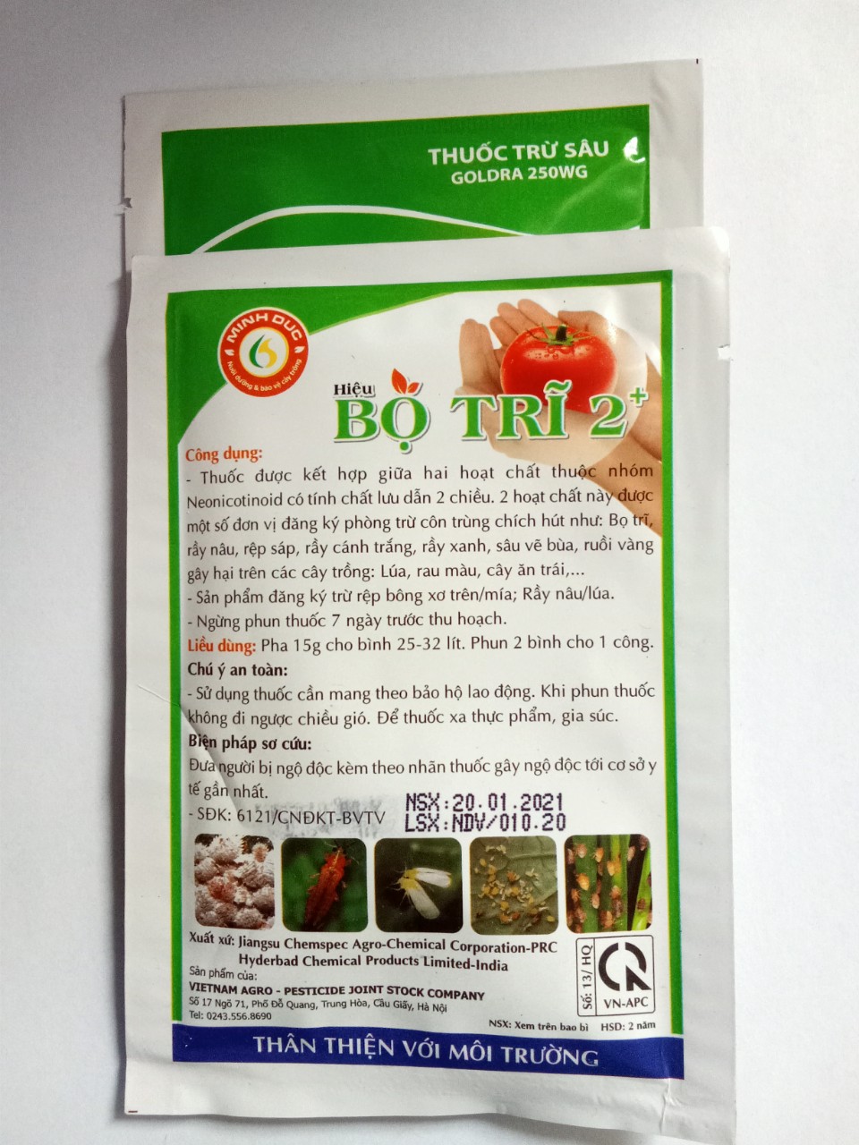 Goldra 250WG Chuyên trừ nhóm chích hút hại cây trồng 15Gram/Gói
