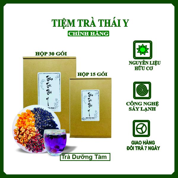 Trà dưỡng tâm Thái Y ngủ ngon, an thần, đẹp da set 15 gói, set 30 gói
