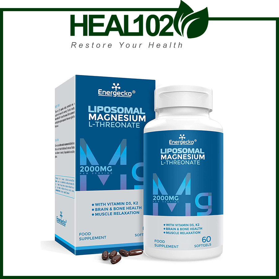 Liposomal Magnesium L-Threonate 2000MG Energecko With vitamin D3, K2