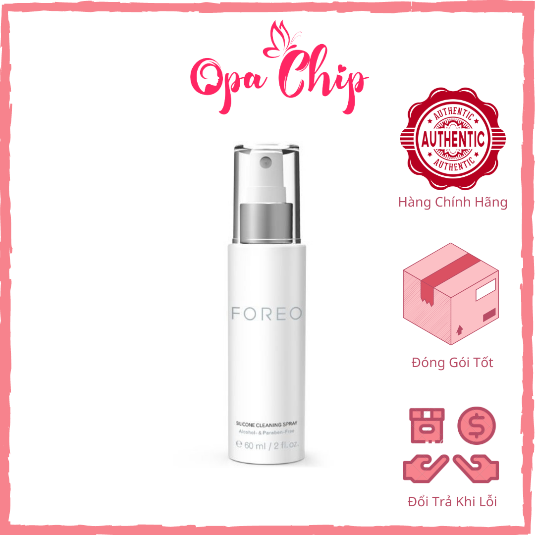 Chai xịt vệ sinh kháng khuẩn silicone máy Foreo Silicone Cleaning Spray