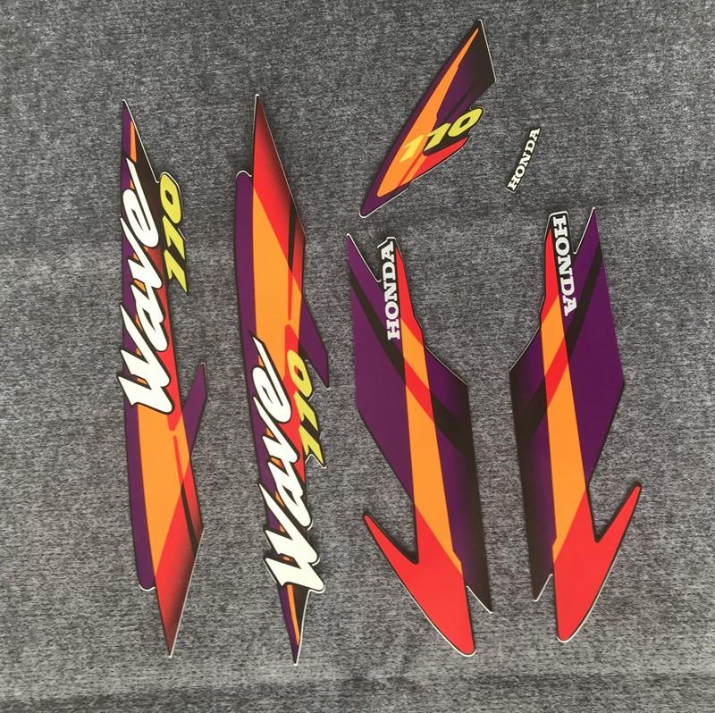 [HCM]BỘ Tem trang trí dùng cho xe máy Wave S110 THÁI Tem ZIN 3 lớp/