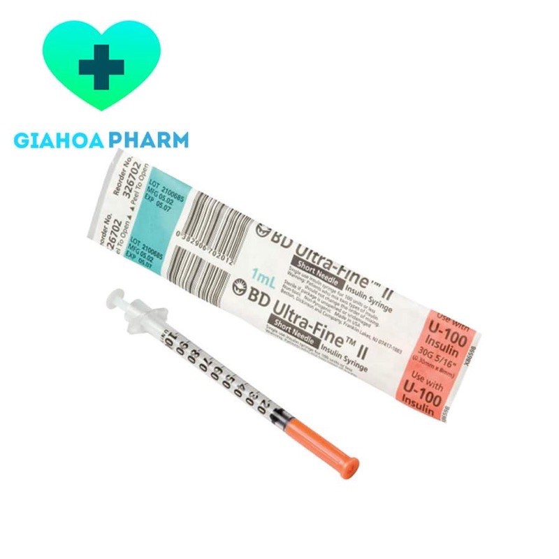 Bơm tiêm tiểu đường BD Ultra Fine (Mỹ) 1ml / 1cc