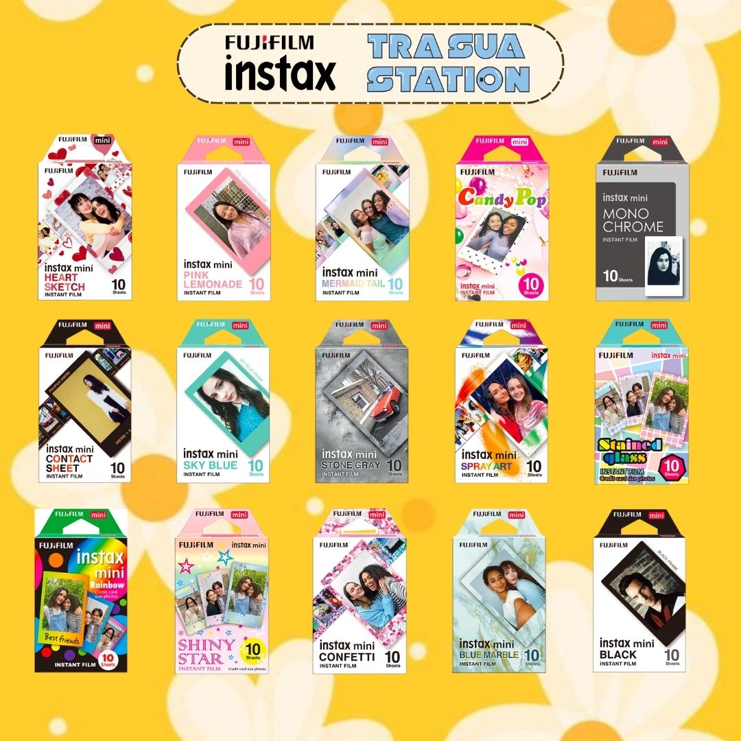 [HCM] FILM INSTAX MINI - VIỀN HÌNH CÁC LOẠI (hàng chính hãng Fujifilm Instax) - Date cao
