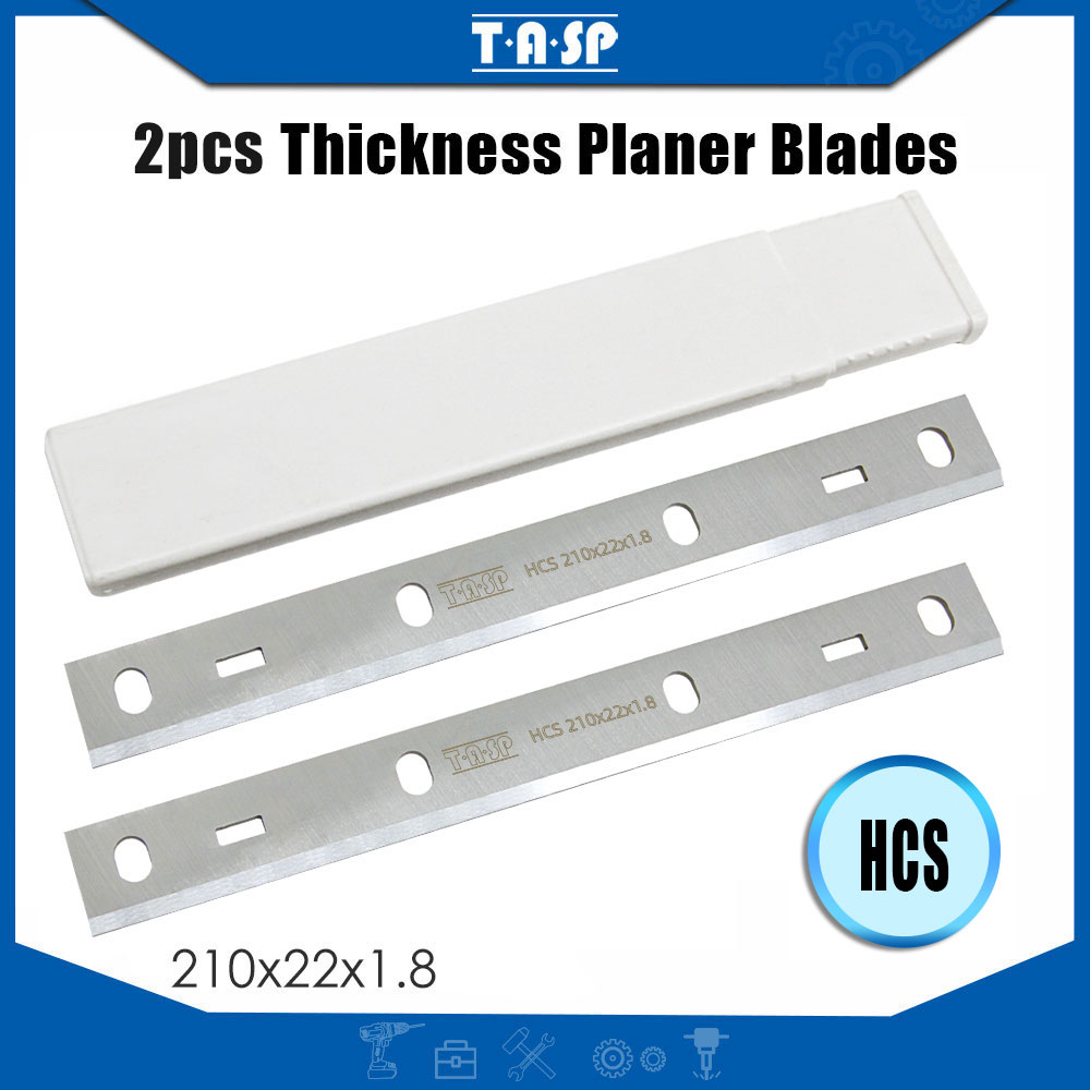 TASP Lưỡi Dao Bào Dày 8 "210X22X1.8Mm Lưỡi Dao Ghép Gỗ Cho Kity PT8500 Woodstar PT85 Scheppach HT850 HMS2000 Và HMS850 Bernardo PT200ED