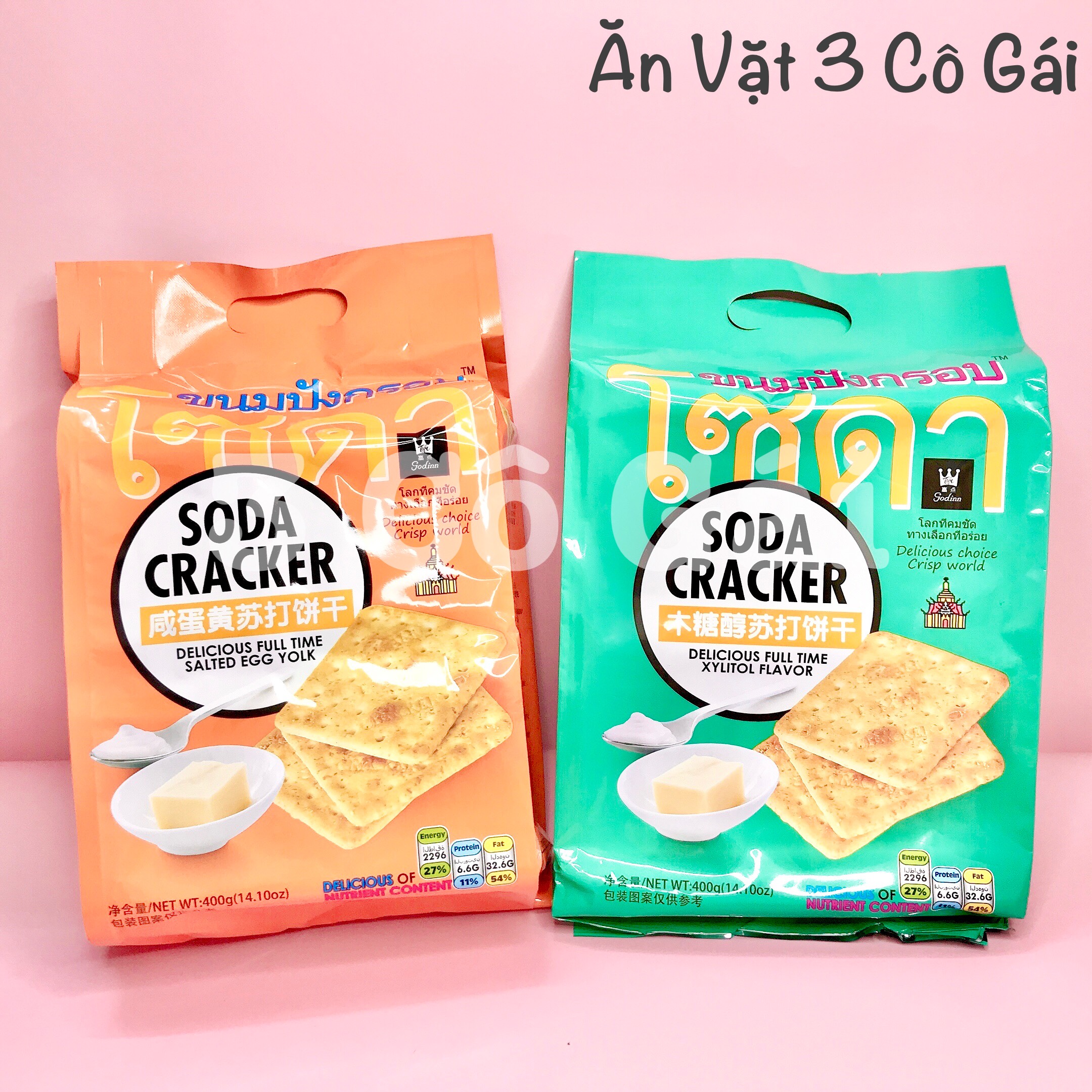 Bánh Quy Ăn Kiêng Soda Cracker Thái Lan 400g