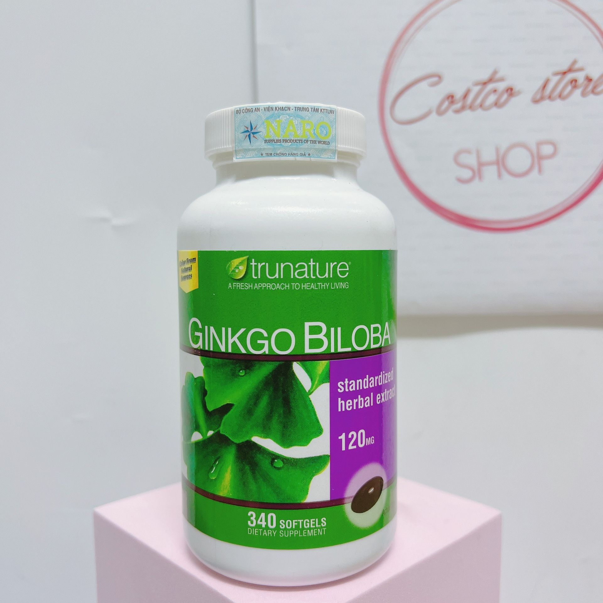 Viên Uống Bổ Não Trunature Ginkgo Biloba 340 Viên Mỹ date 2026