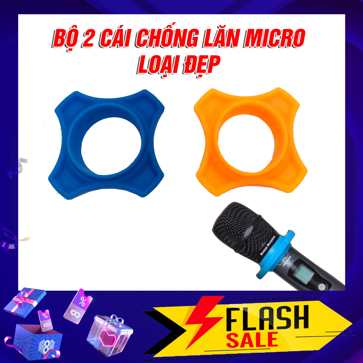 BỘ CHỐNG LĂN CHO MICRO BẢO VỆ CHO MICRO TRANH VA ĐẬP RƠI - MÀU XANH DƯƠNG VÀ CAM