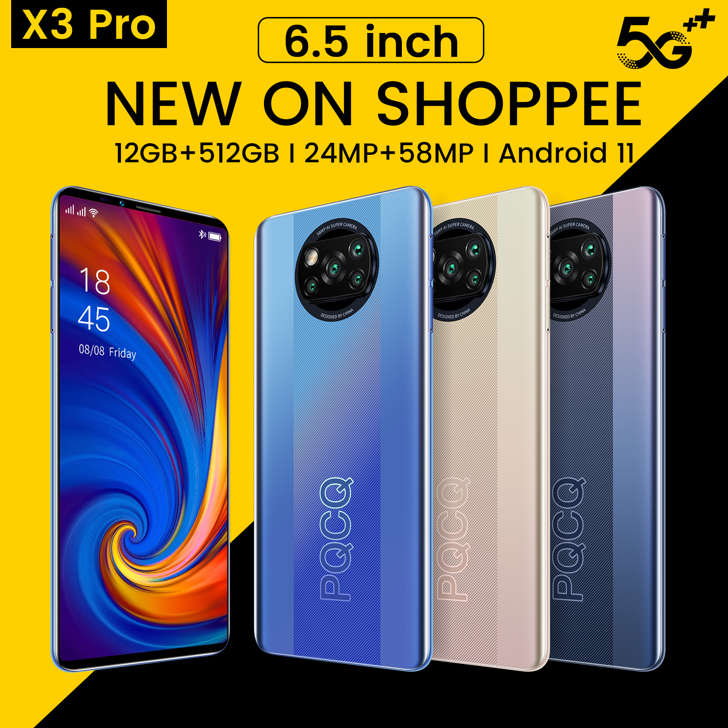 điênk thoại giá rẻ X3 Pro Điện thoại di động 6.5inch dien thoai giá rẻ