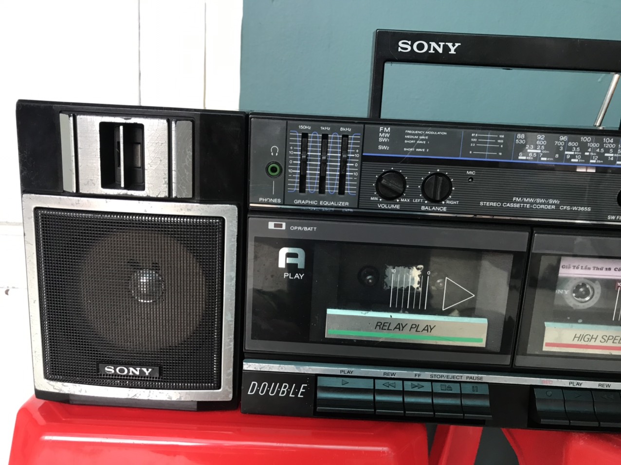 Radio cassette sony cfs w365s